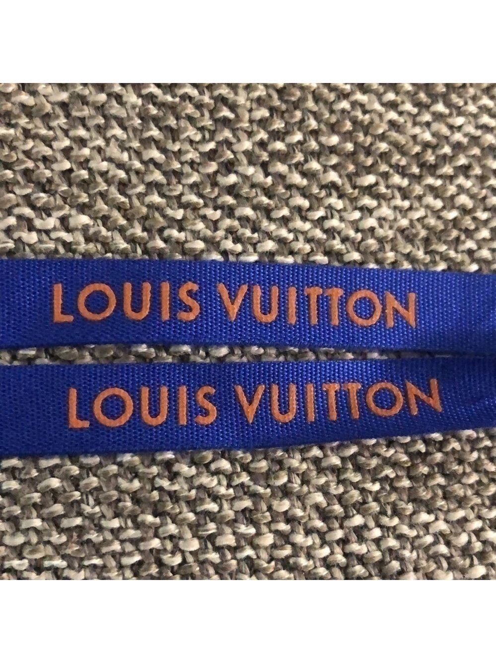 Louis Vuitton Logo Blue Authentic Ribbon New - Picture 5 of 7